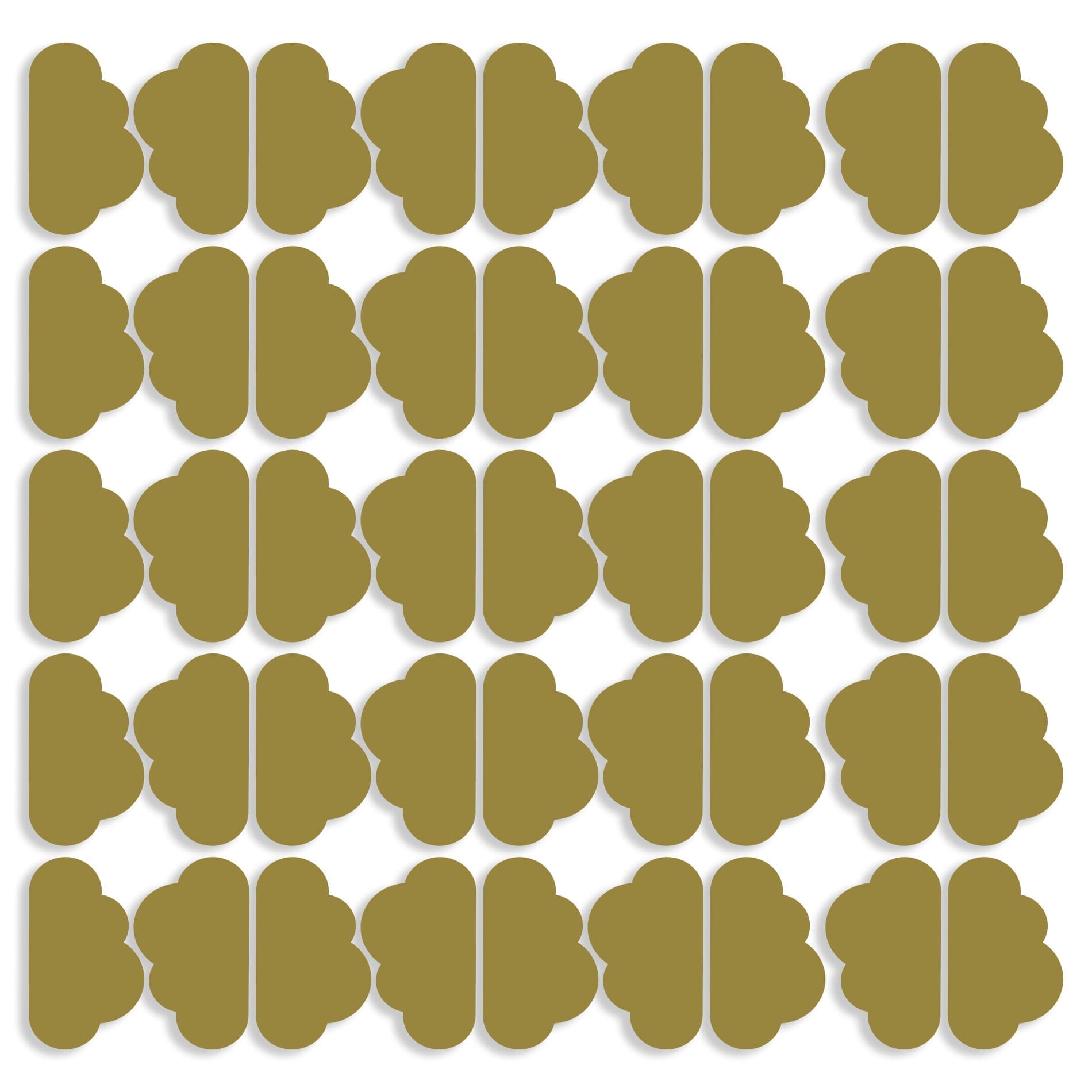 Adesivo de Parede Nuvens 45un 10x6cm
