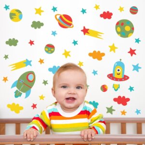 Adesivo de Parede Infantil Espaço Baby