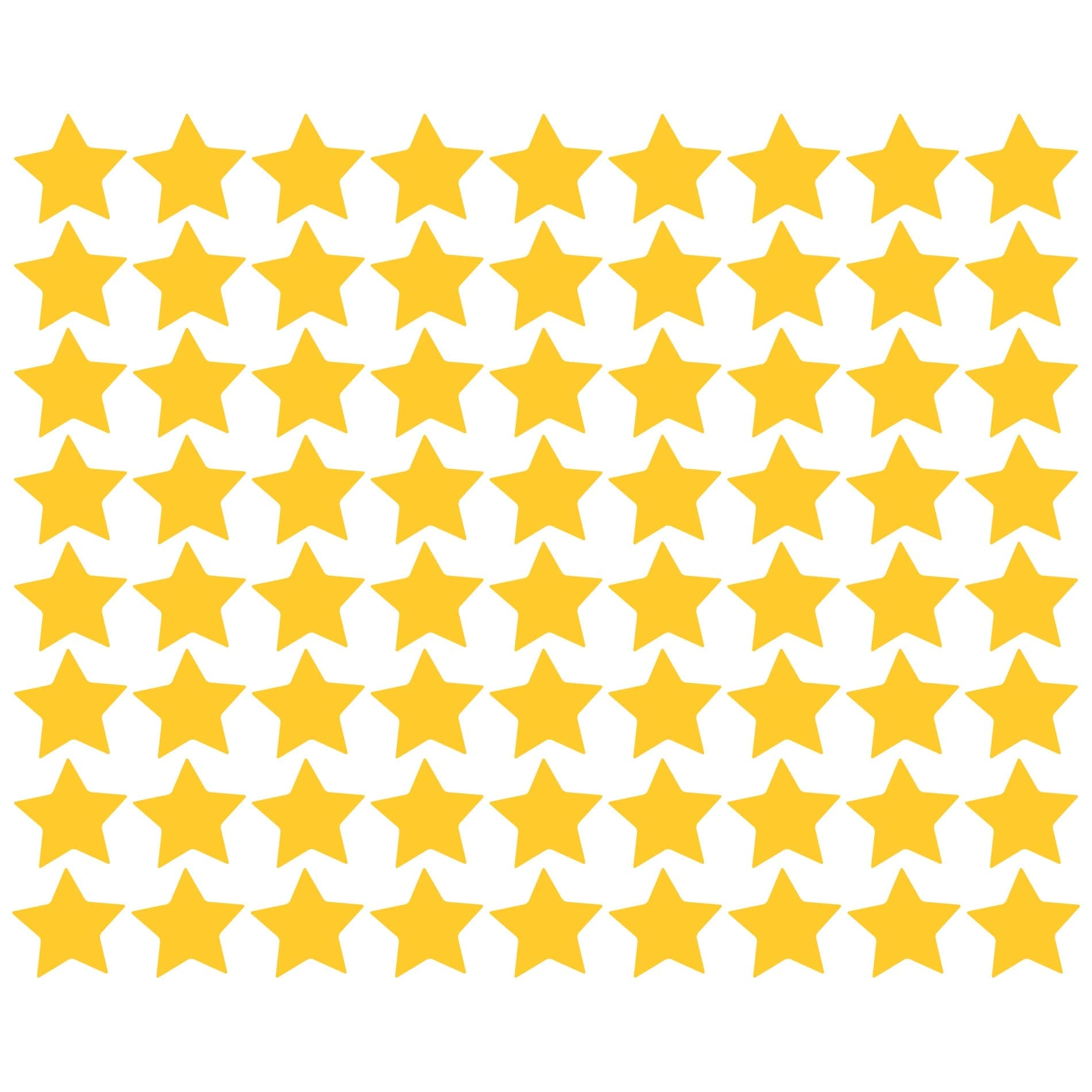 Adesivo de Parede Estrelas 54un 5x5cm