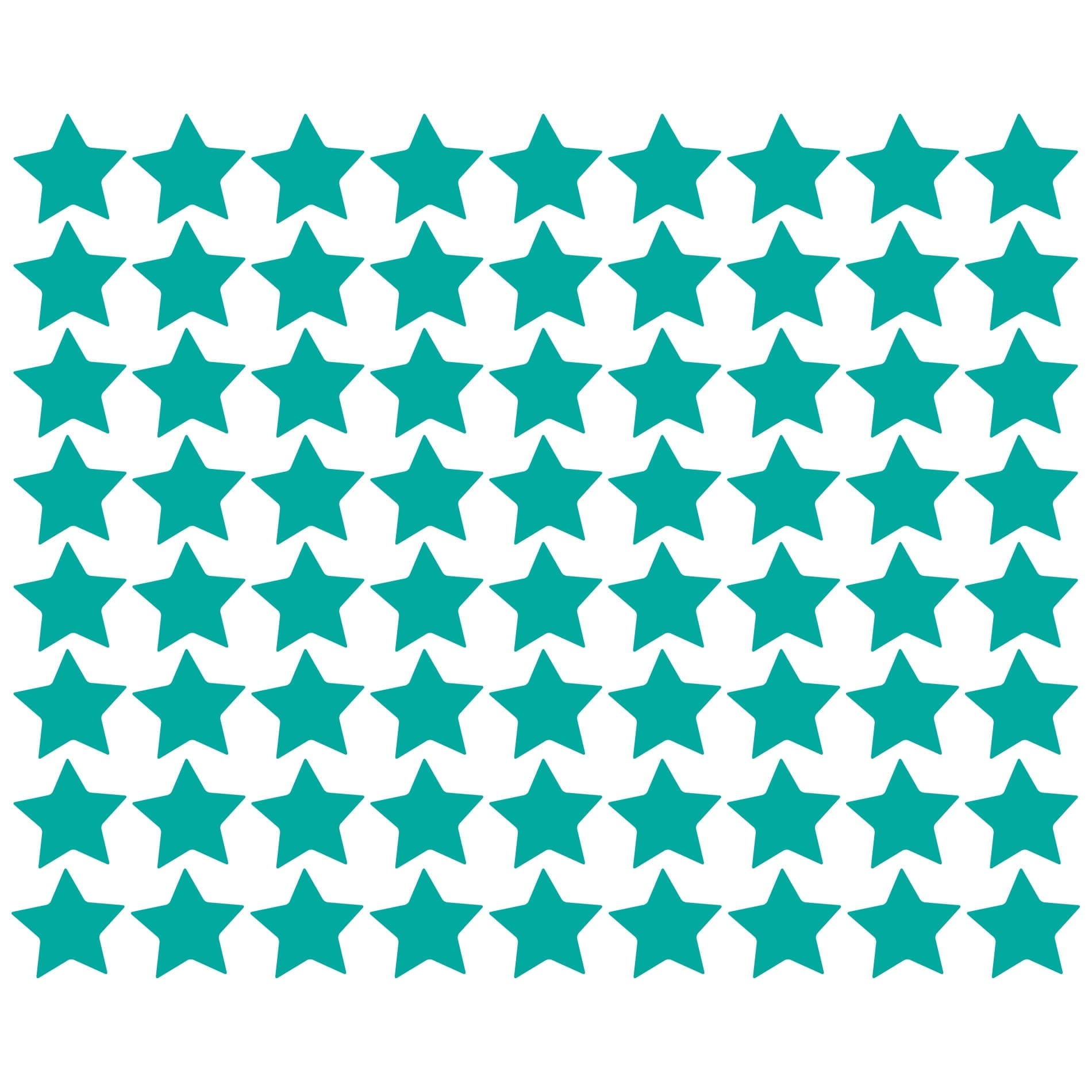 Adesivo de Parede Estrelas 54un 5x5cm