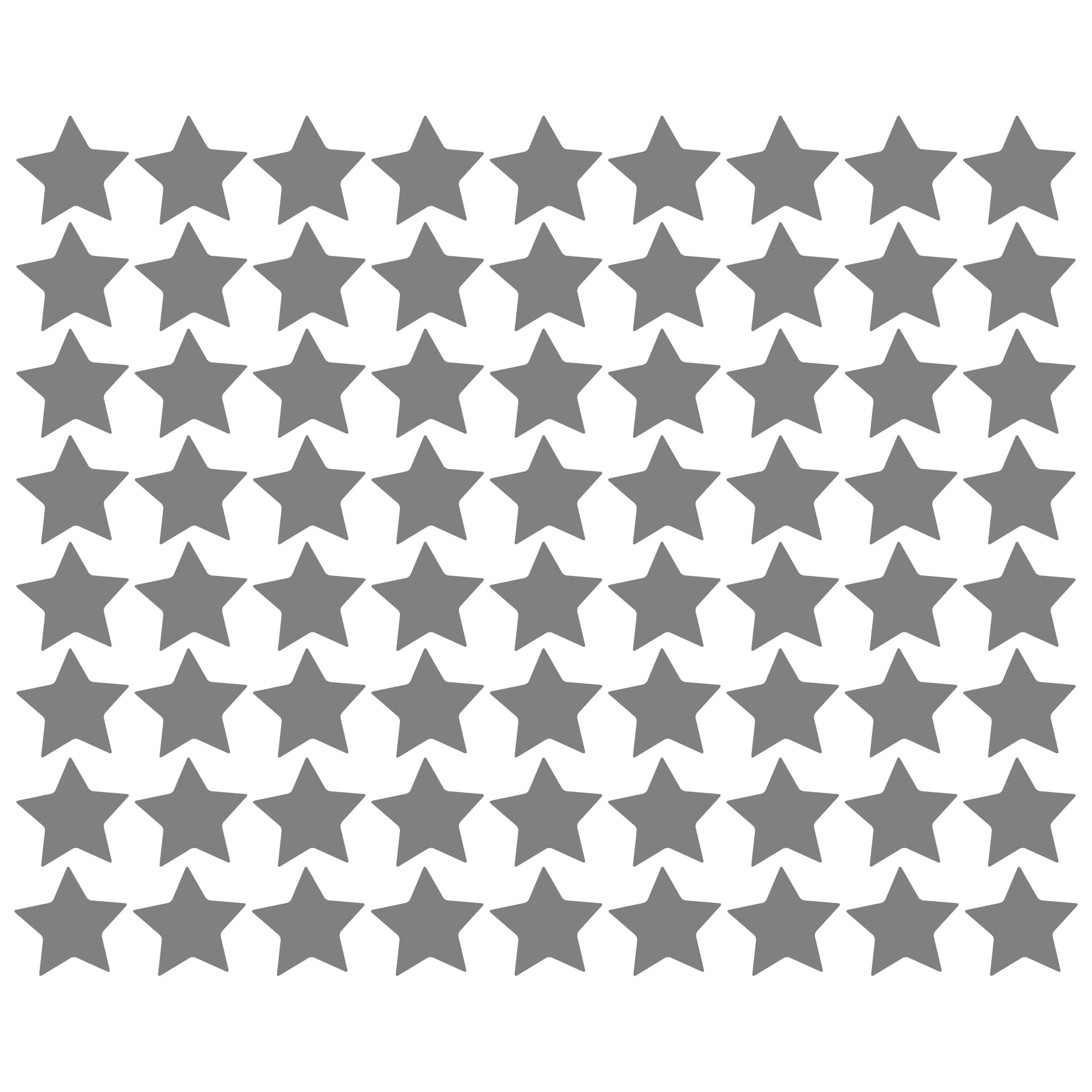 Adesivo de Parede Estrelas 54un 5x5cm