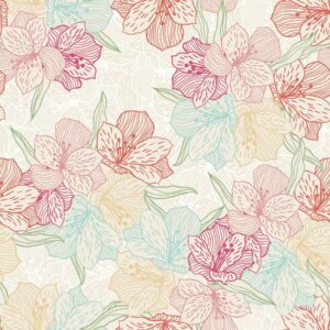 Papel de Parede Adesivo Floral