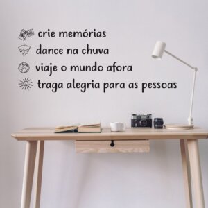Adesivo de Parede Cozinha - Laços de Amor Crie memórias