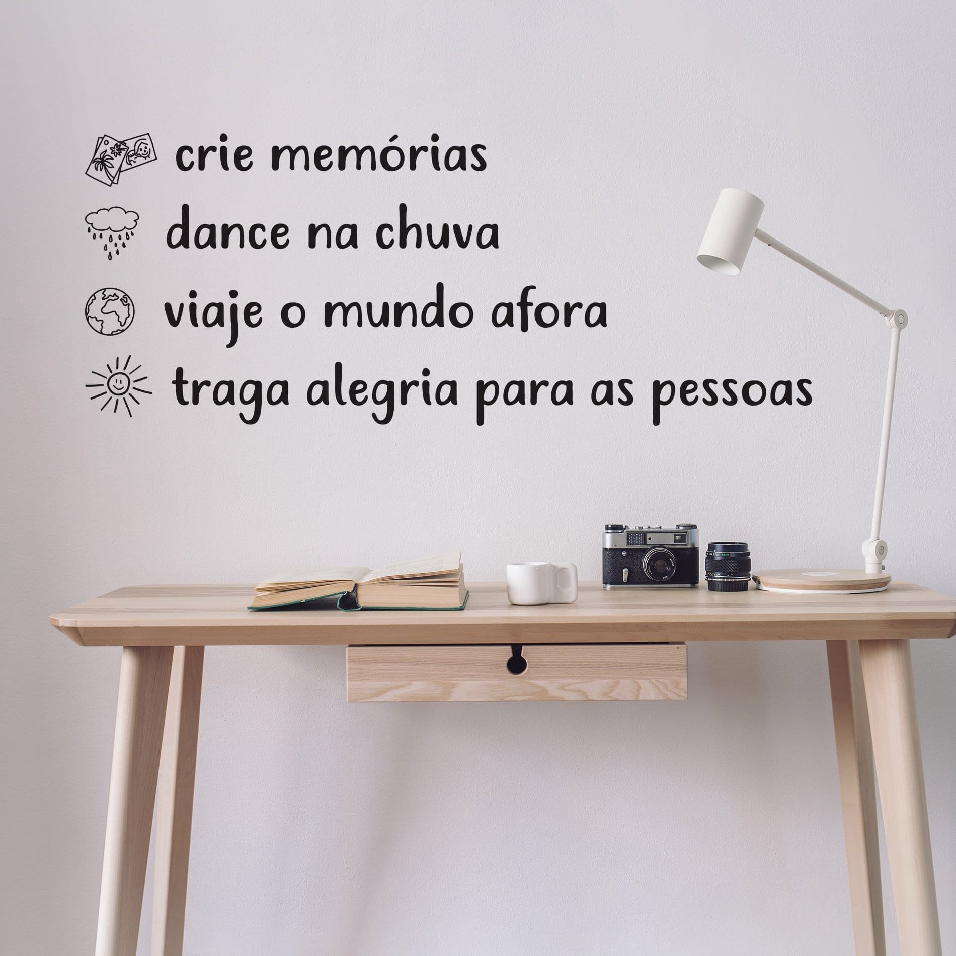 Adesivo de Parede Cozinha - Laços de Amor Crie memórias