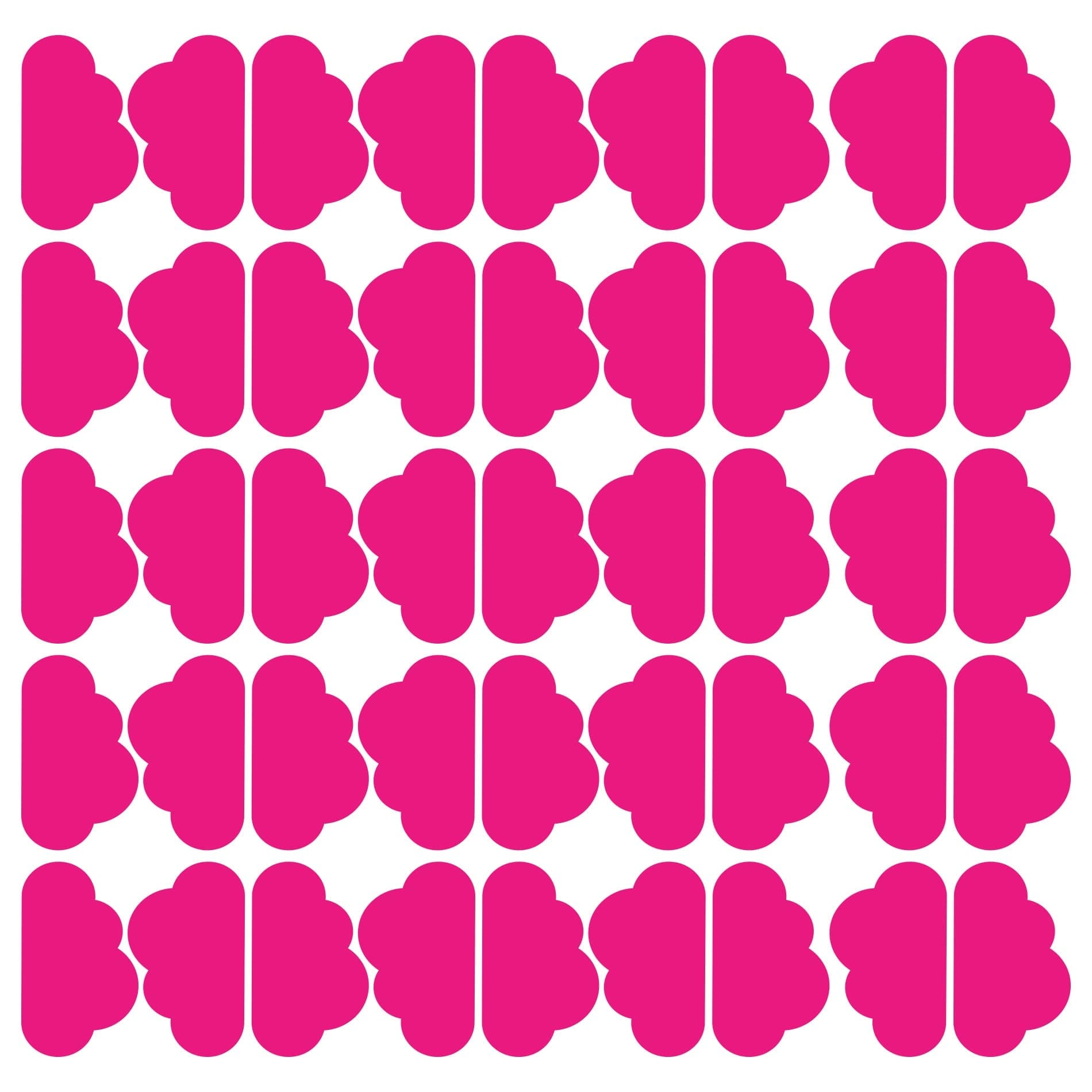 Adesivo de Parede Nuvens 45un 10x6cm