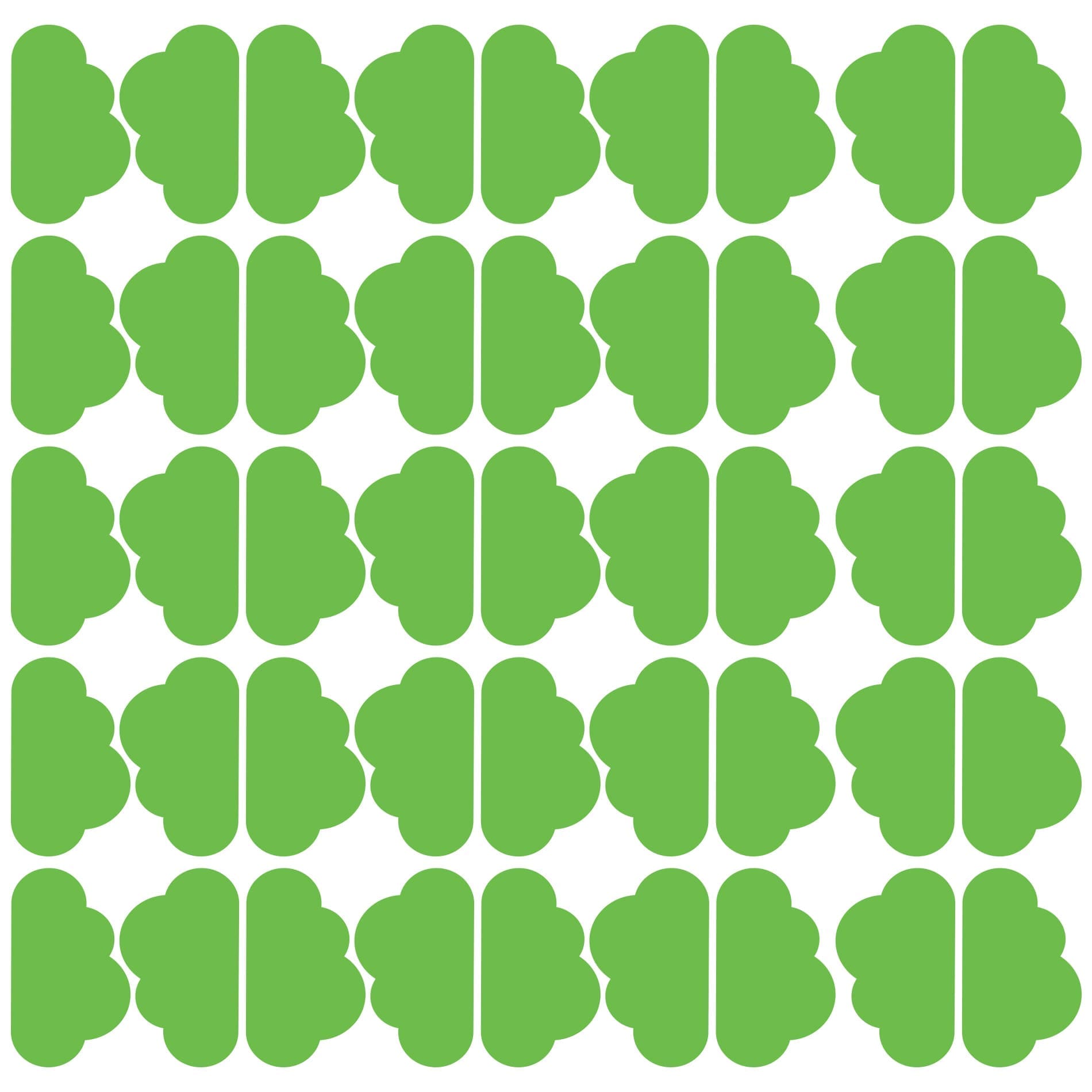 Adesivo de Parede Nuvens 45un 10x6cm