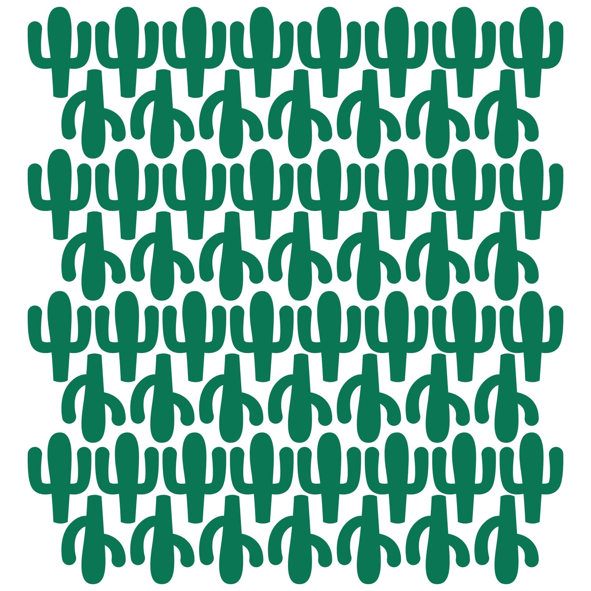 Adesivo de Parede Infantil Cactos 60un 6x9cm
