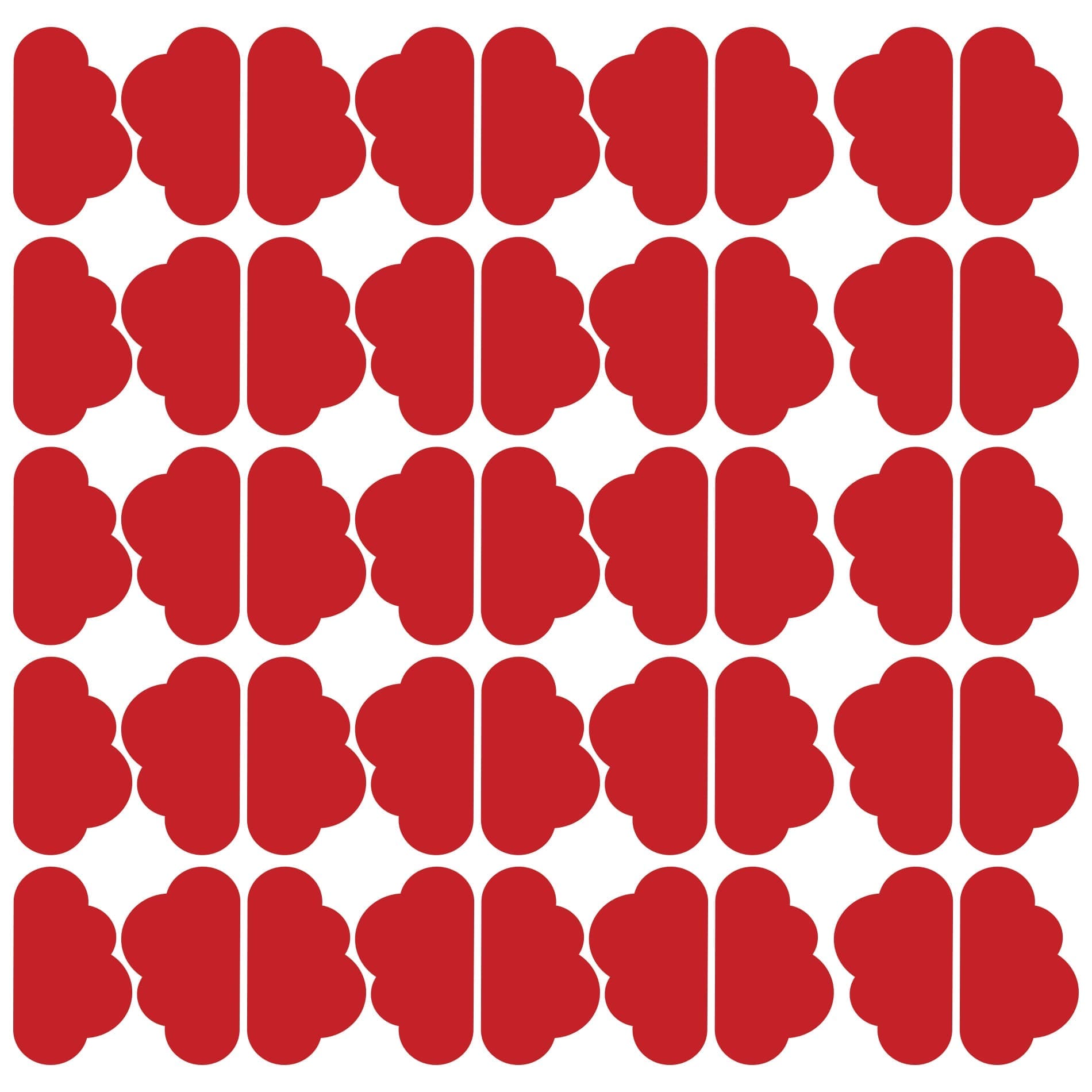 Adesivo de Parede Nuvens 45un 10x6cm
