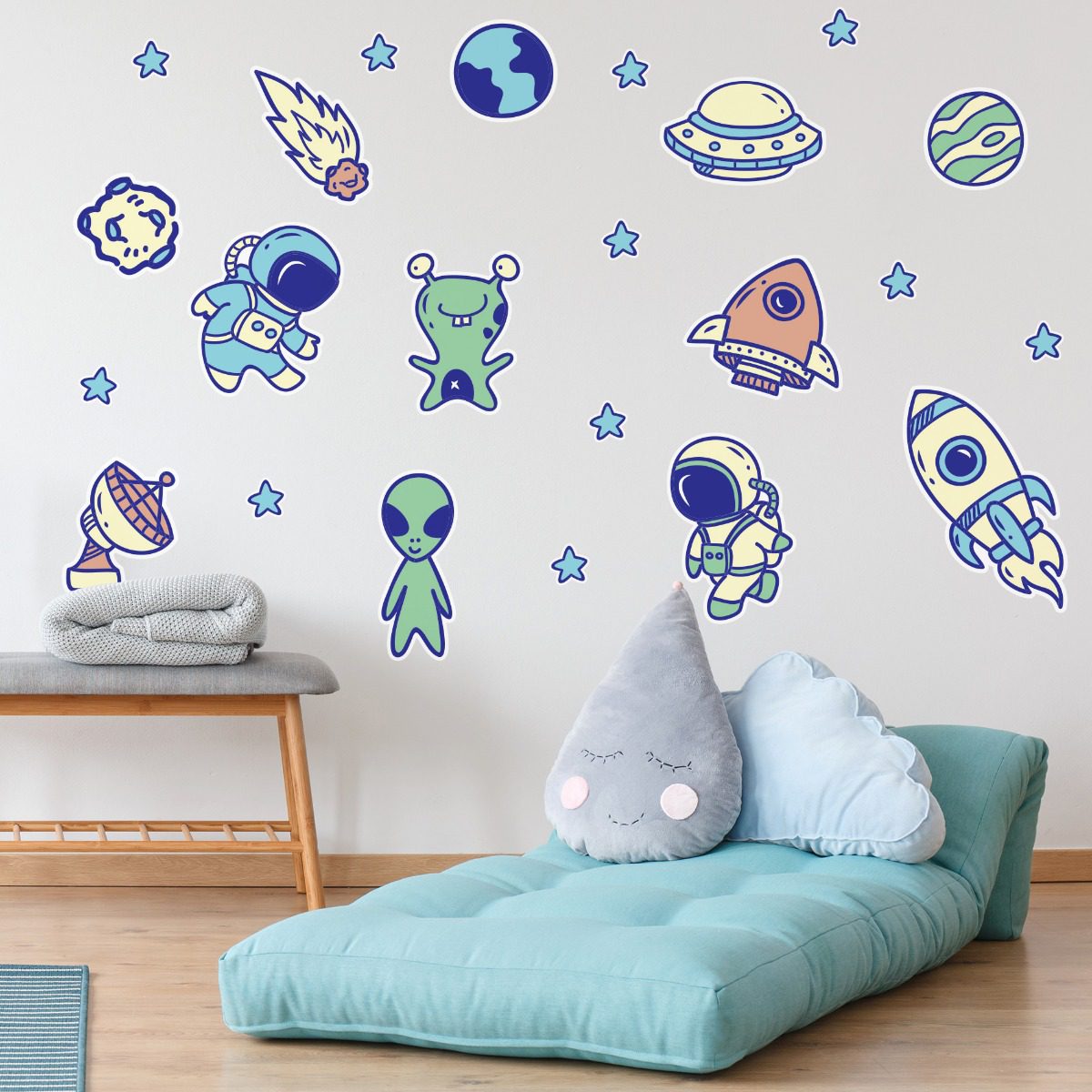 Adesivo de Parede Espaço Viagem Espacial