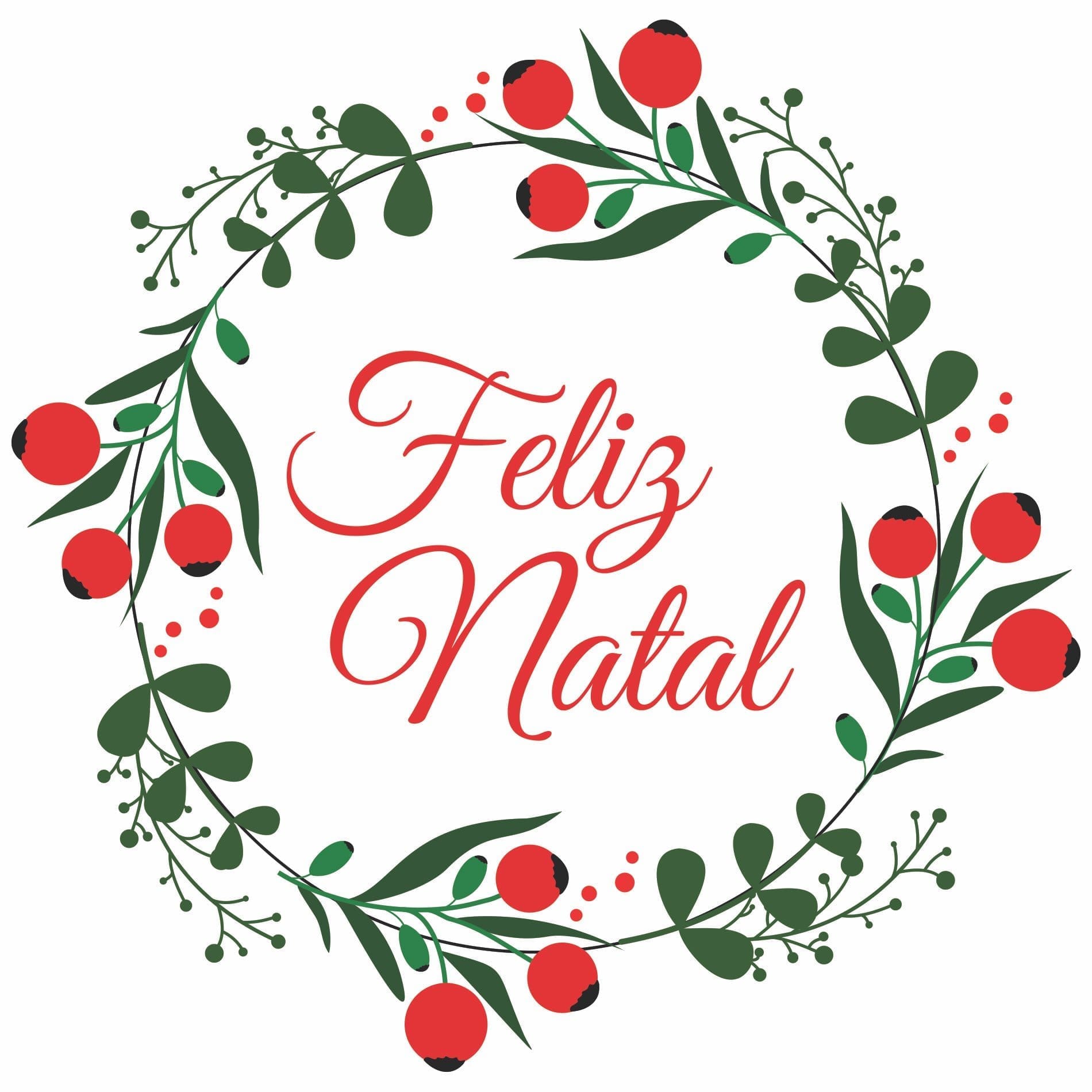 Adesivo de Porta e Parede Guirlanda de Natal