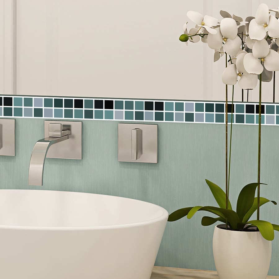 Adesivo de Pastilhas Cozinha Várias Cores 3x30cm 15un