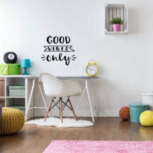 Adesivo Parede Frase Good Vibes para Quarto