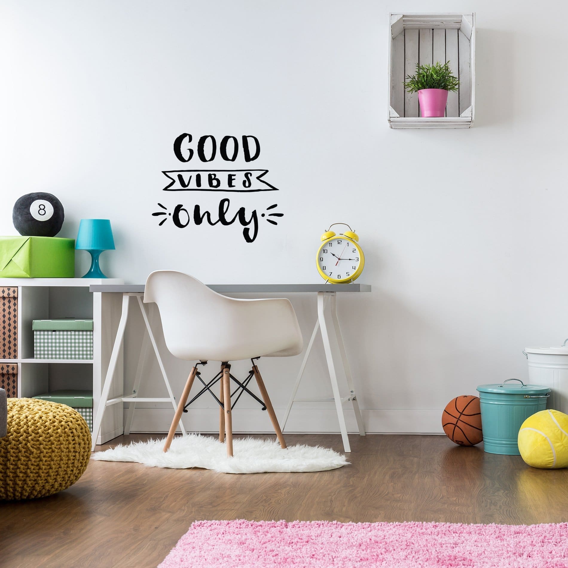 Adesivo Parede Frase Good Vibes para Quarto