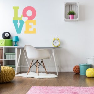 Adesivo de Parede para Quarto Love
