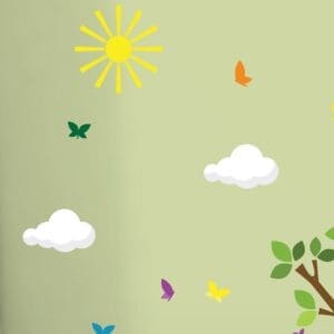 Adesivo de Parede Árvore Safari Infantil para Quarto