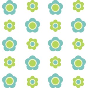 Adesivo de Parede Infantil Flores Verde