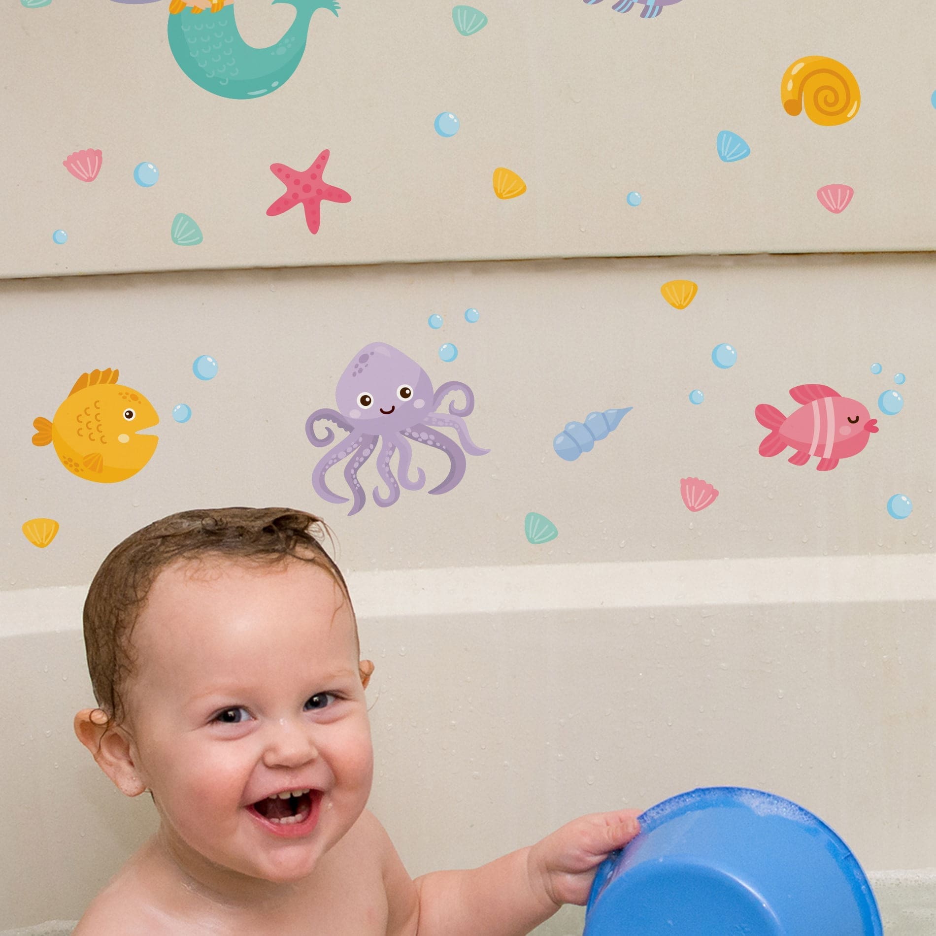 Adesivo de Parede Infantil Sereia
