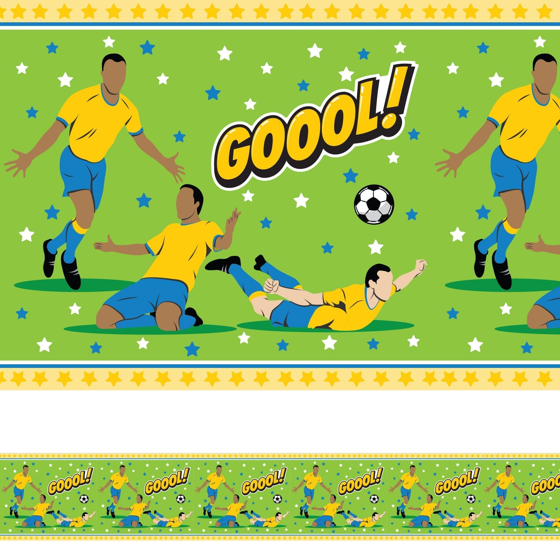 Faixa Decorativa Adesiva Infantil Futebol Gol