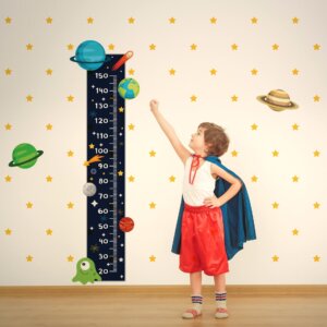 Adesivo de Parede Infantil Régua Sistema Solar