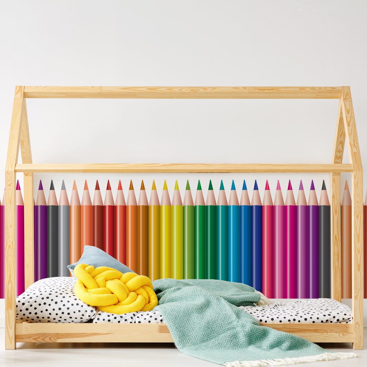 Adesivo de Parede Infantil Lápis de Cor