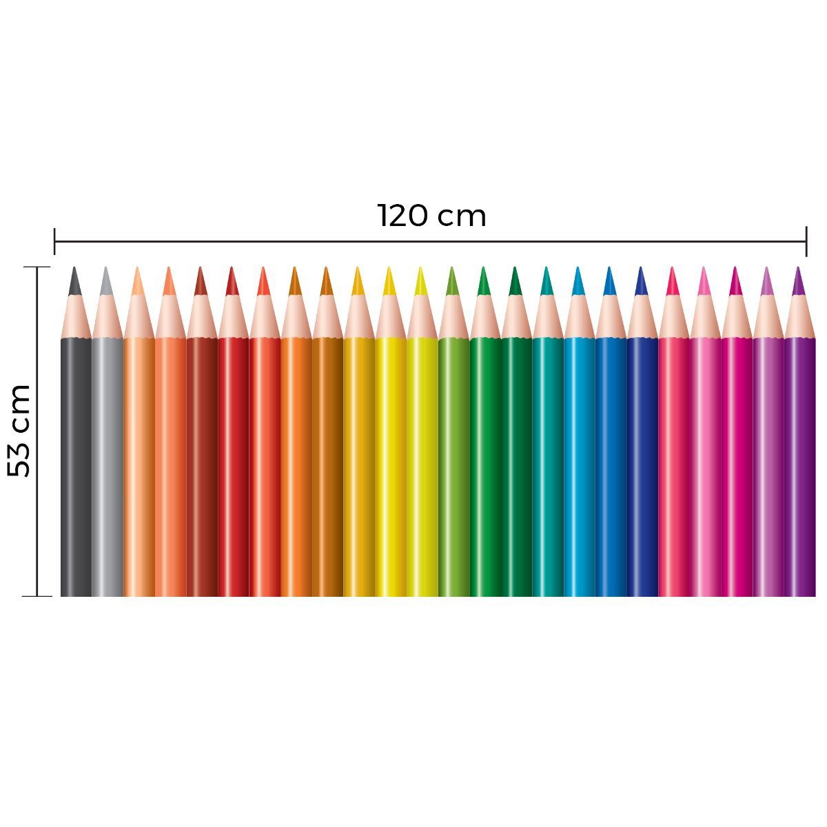 Adesivo de Parede Infantil Lápis de Cor