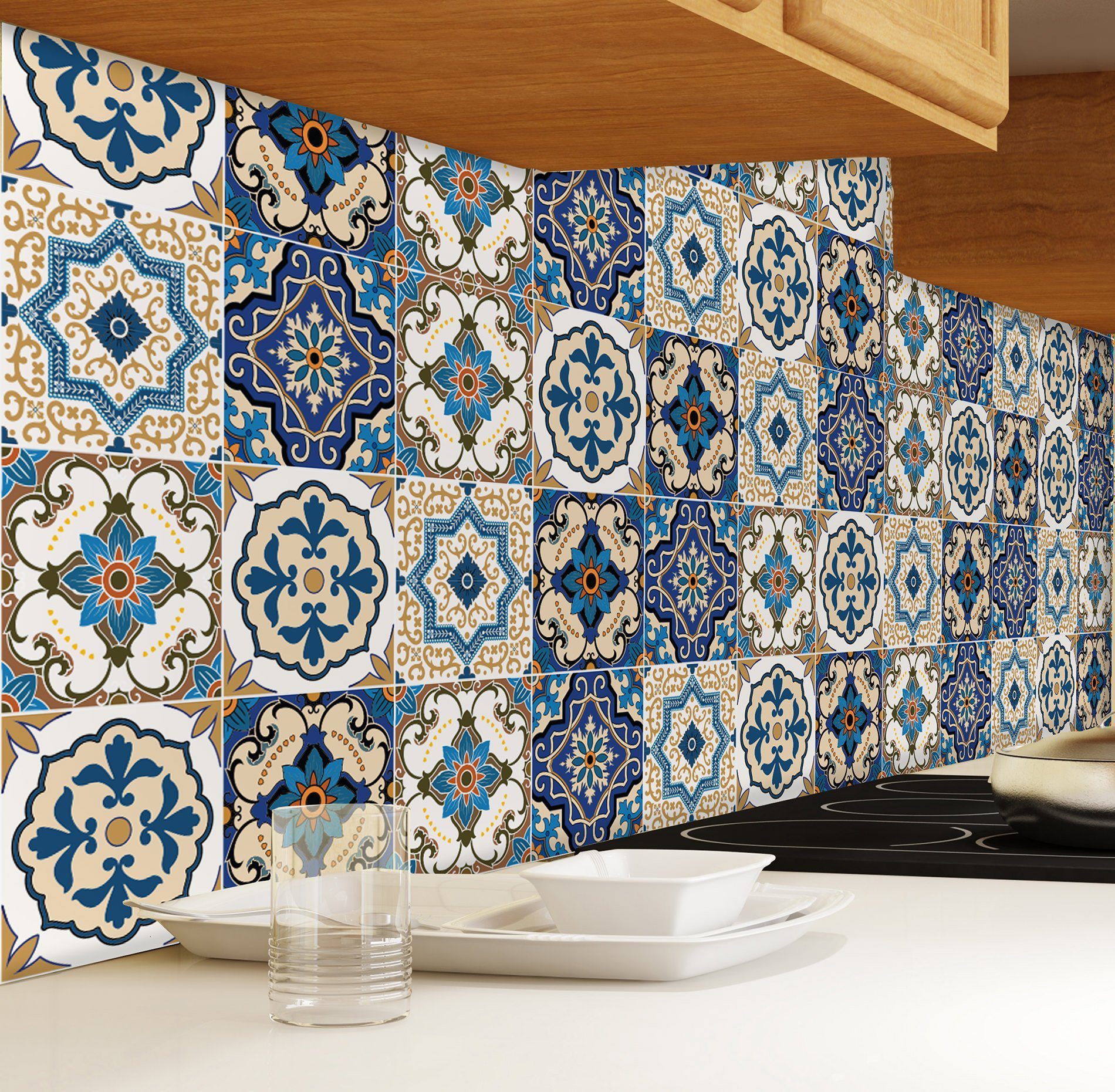 Adesivo de Azulejo Hidráulico Braga