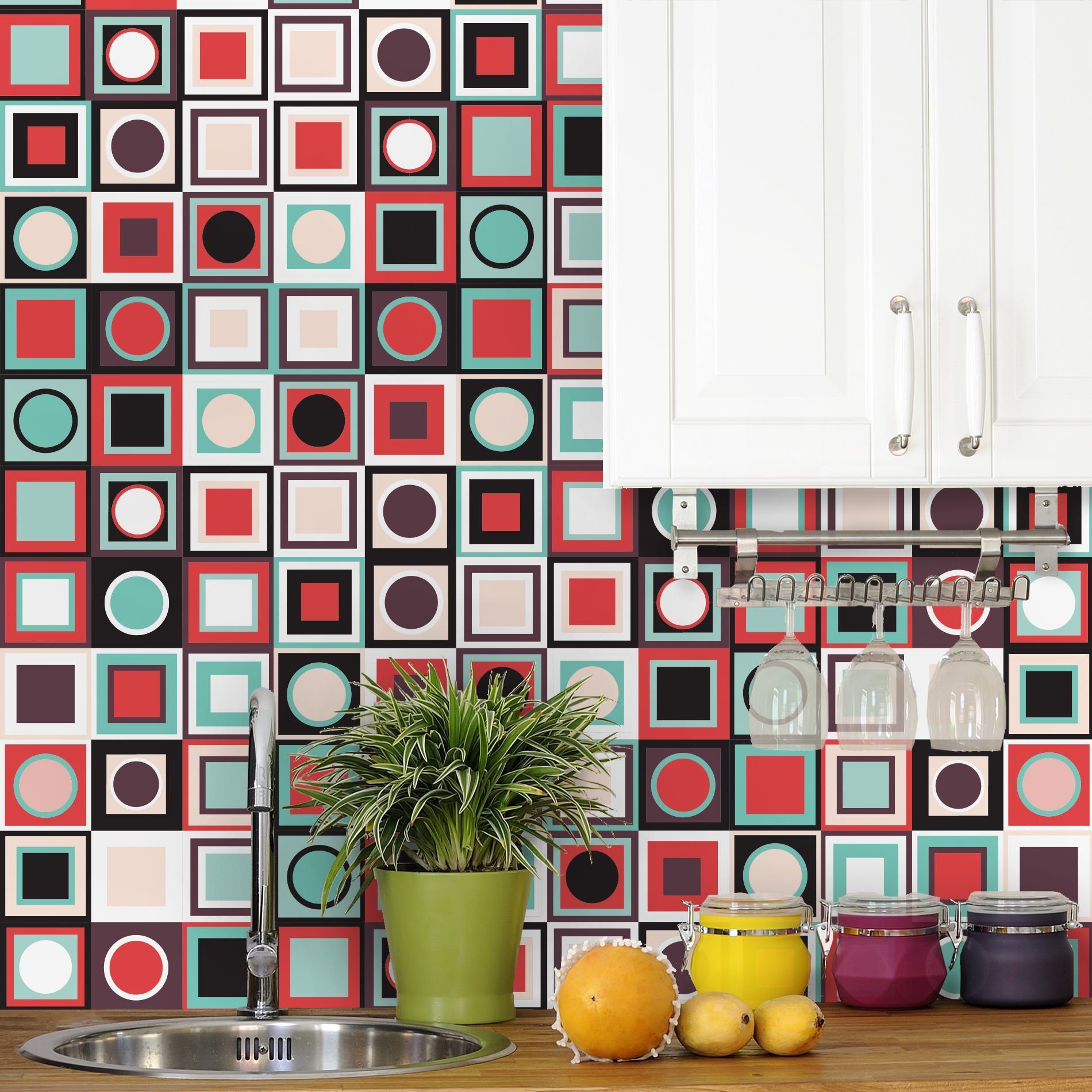 Adesivo de Azulejo para Cozinha - Alegria