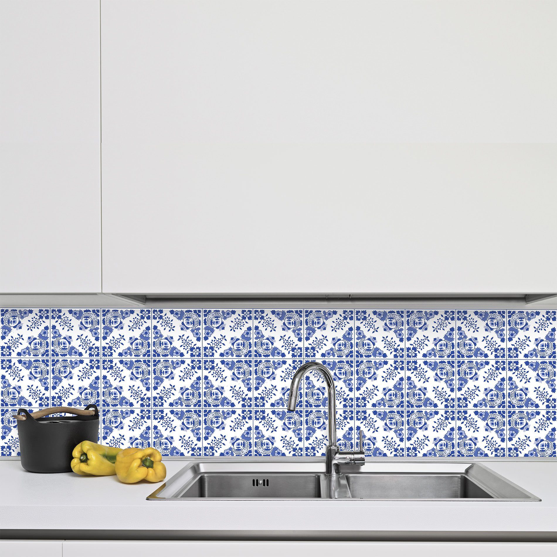 Adesivo de Azulejo para Cozinha Azul Alva