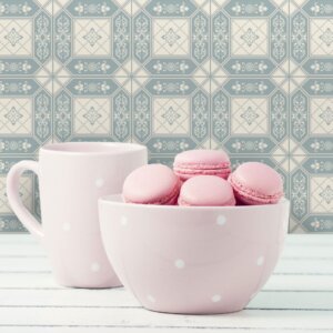Adesivo de Azulejo Parede Cozinha Banheiro Azul Porcelana
