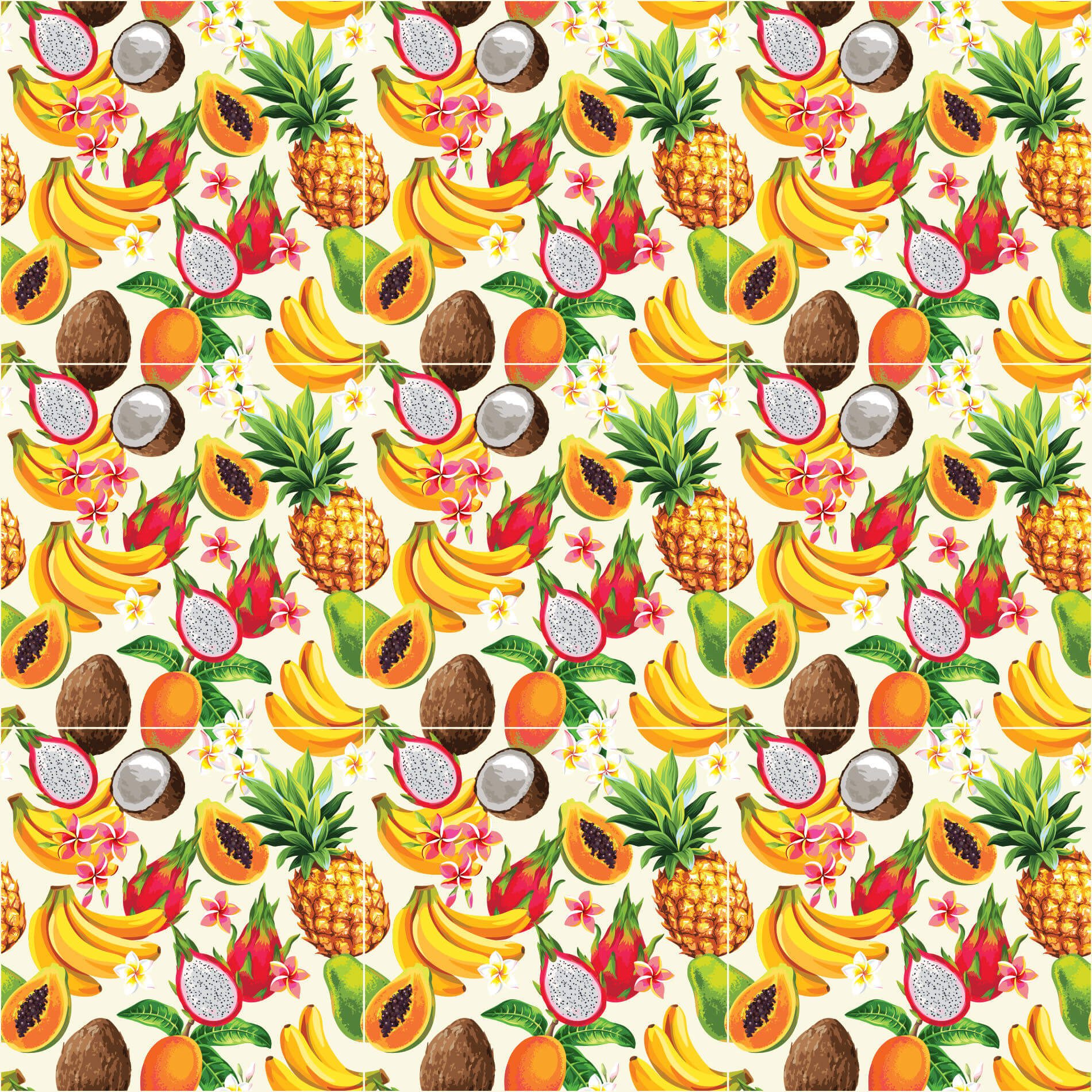 Adesivo de Azulejo Colorido Tropical Cozinha