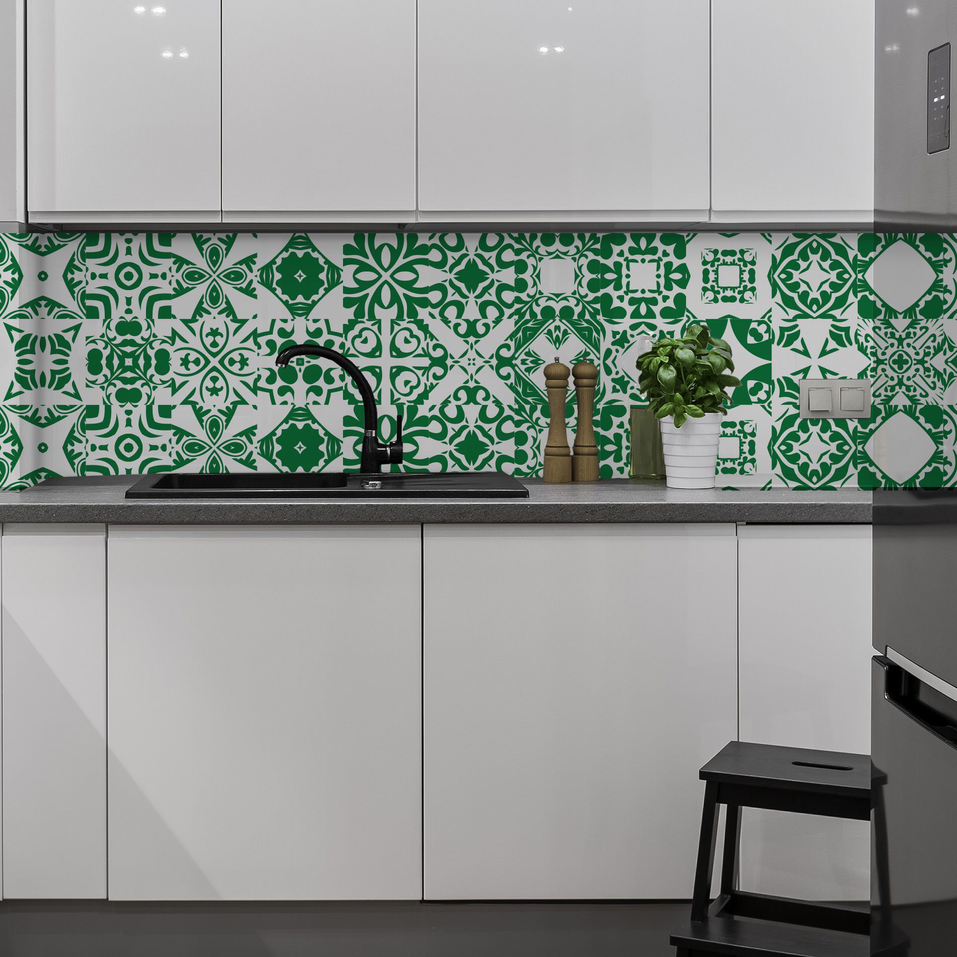 Adesivo de Azulejo Verde Capim Limão