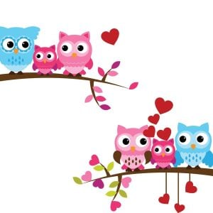 Adesivo de Parede Infantil Corujinha Baby