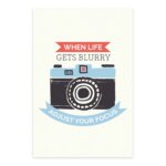 Placa Decorativa MDF Frase Adjust Focus