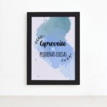 Quadro com Frase Pequenas Coisas Moldura Preta 22x32cm