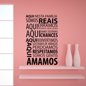 Adesivo de Parede Nesta Familia