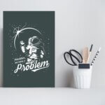 Placa Decorativa MDF Astronauta 30x40cm