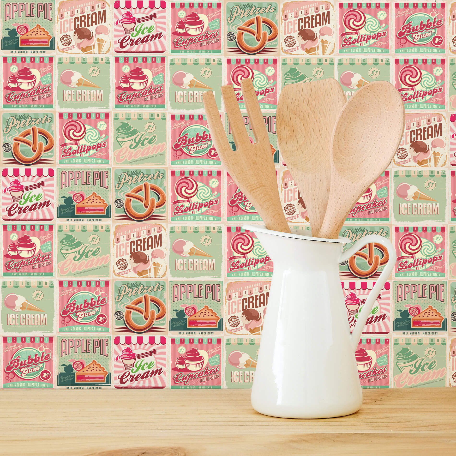 Adesivo de Azulejo Vintage Candy