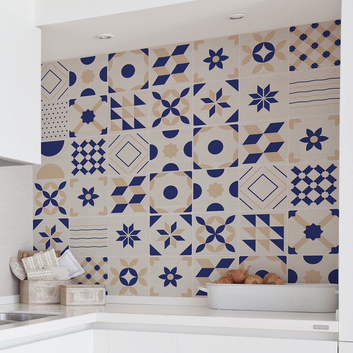 Adesivo de Azulejo Francesco para Cozinha -d.