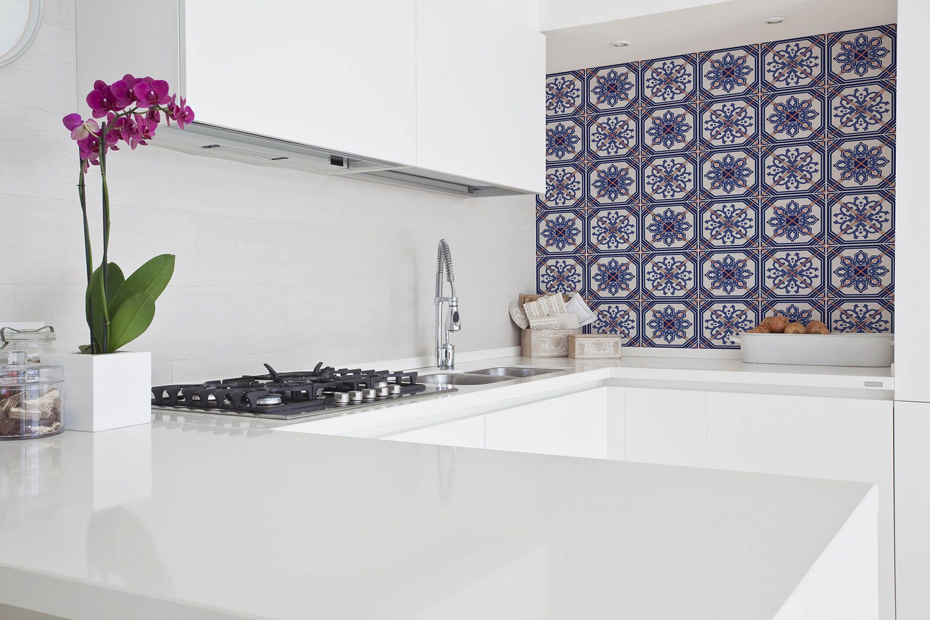 Adesivo de Azulejo Azul Lisboa