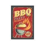Placa Decorativa MDF Churrasco BBQ Party