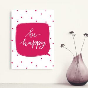 Placa Decorativa MDF Frase Felicidade