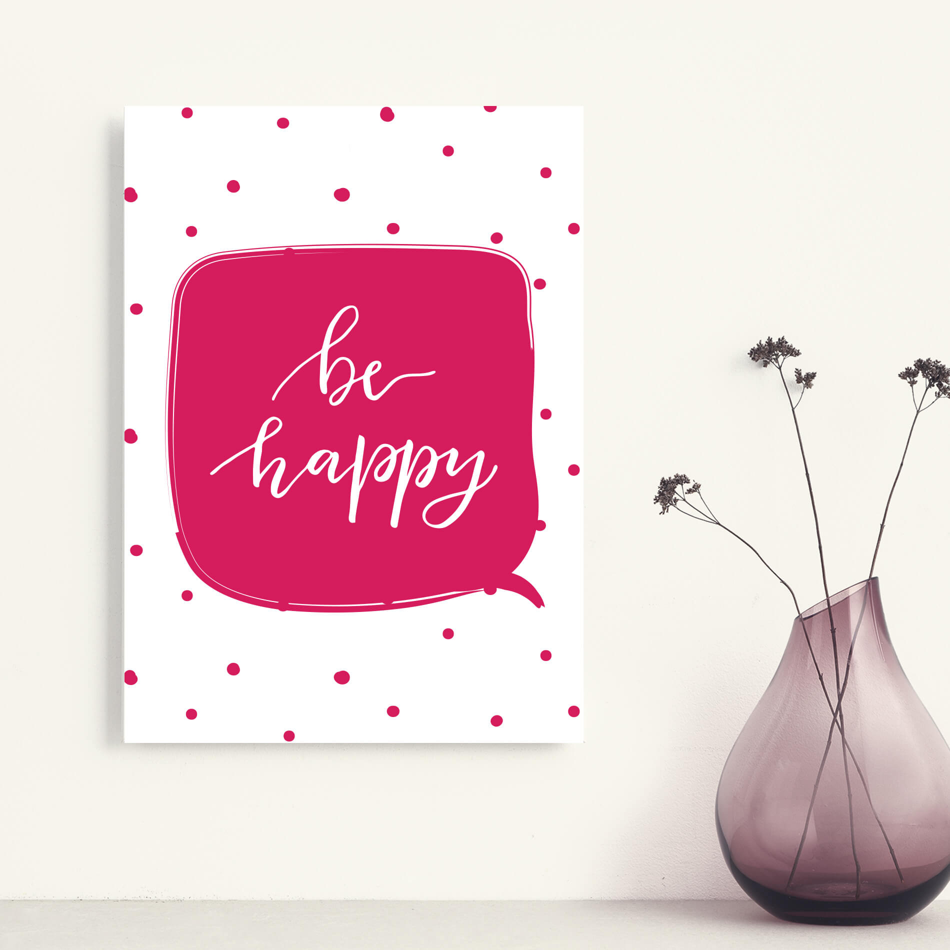 Placa Decorativa MDF Frase Felicidade 30x40