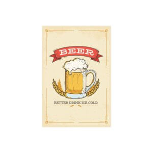 Placa Decorativa MDF Cerveja Drink Cold 30x40