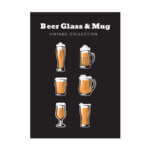 Placa Decorativa MDF Cerveja Glass & Mug