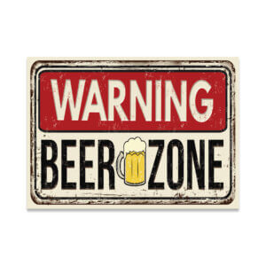 Placa Decorativa MDF Cerveja Beer Zone