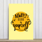 Placa Decorativa MDF Frase Believe
