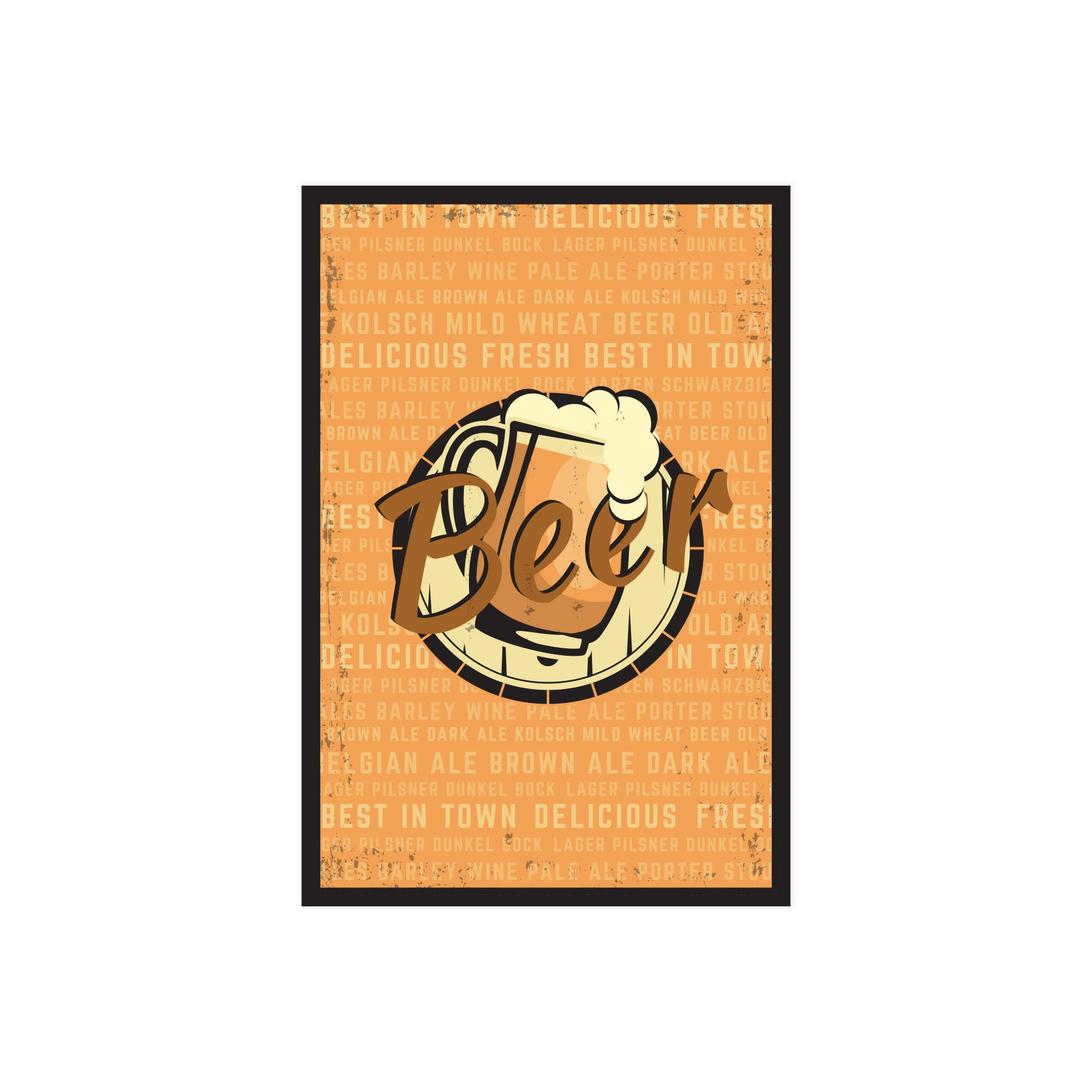 Placa Decorativa MDF Cerveja Best in Town