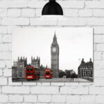 Placa Decorativa MDF Foto Londres Big Ben 30x40