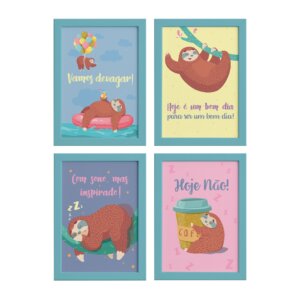 Quadros Bicho Preguiça Infantil
