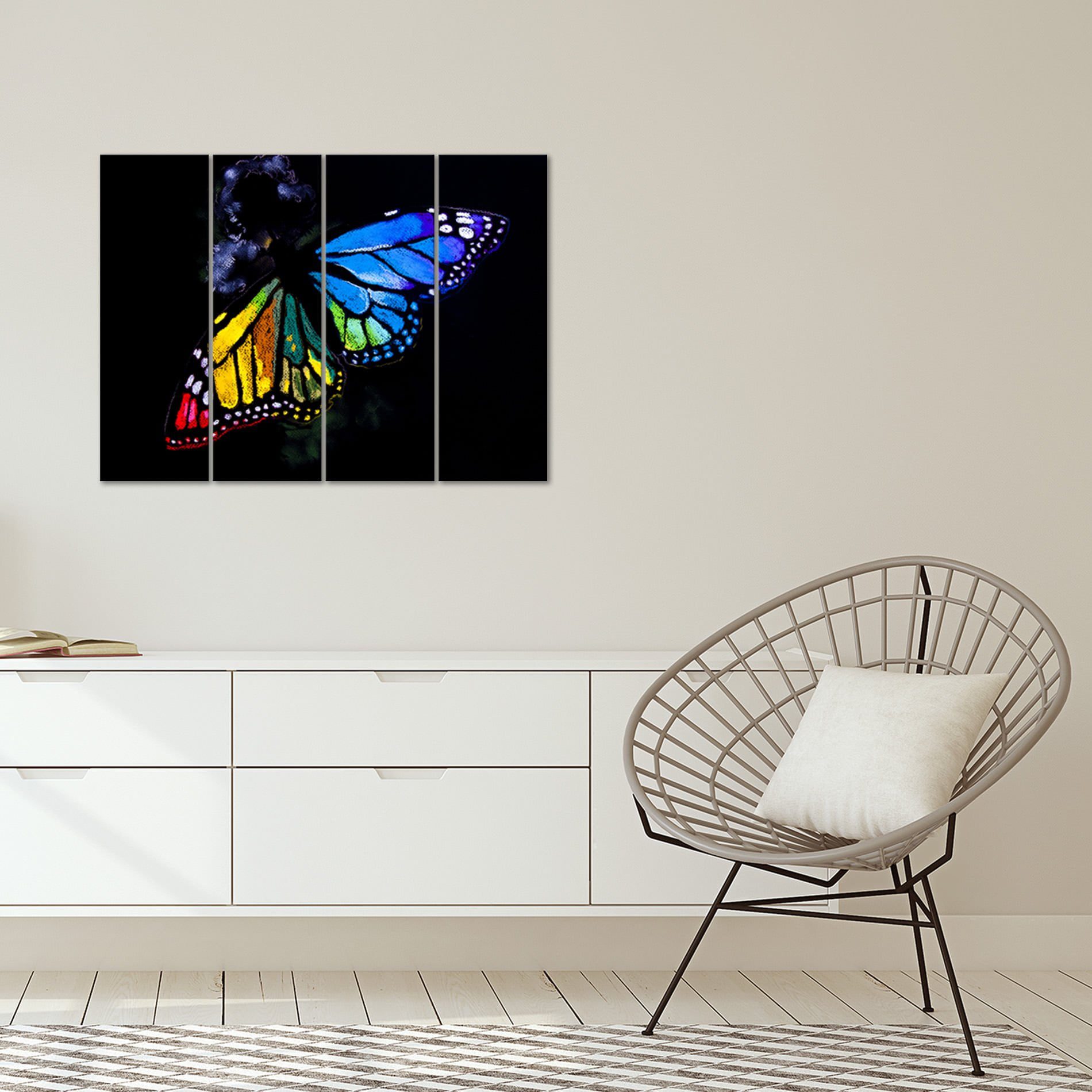 Placa Painel Decorativa em MDF Foto Borboleta